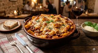 Rigatoni au Four Gratiné