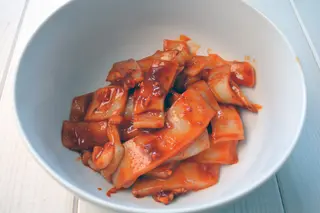Seppie con salsa piccante