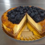 Tarta de queso con arándanos -porción
