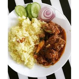 Mutton Kadhai With Rice
