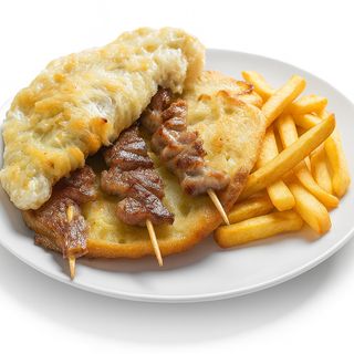 Svinjski ražnjići i pommes