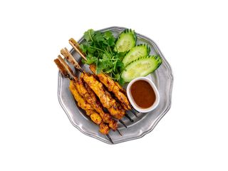 Курячий сатай на грилі з імбиром, чилі та цибулею (220g)