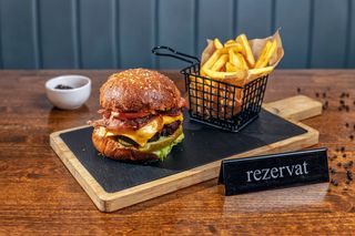 Hamburger de vita Angus