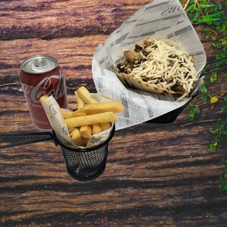 Menú 3 carnes  patatas fritas + refresco
