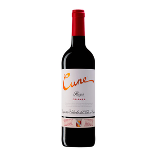 Botella vino tinto cune crianza