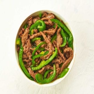 Beef with green pepper