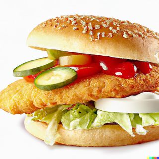 Пилешки бургер с кашкавал (350г)