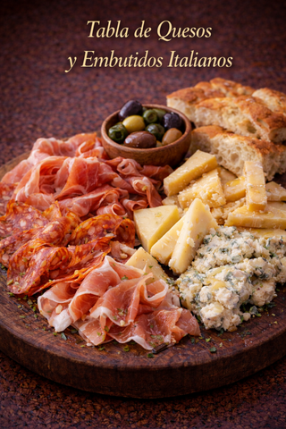 Tabla de Quesos y Embutidos Italianos
