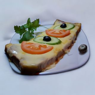 Принцеса с пушено свинско филе и кашкавал