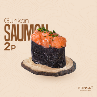 Gunkan Saumon - 2 Pièces