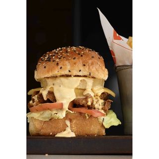 Chicken Cheese & Pine Square Burger Meal