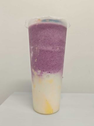 Frullato di pudding al taro