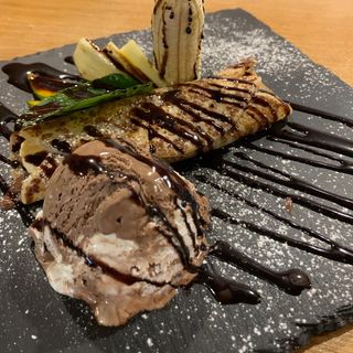 Crepa com Banana e Nutella