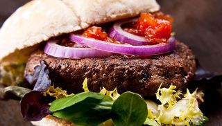 Panino con hamburger