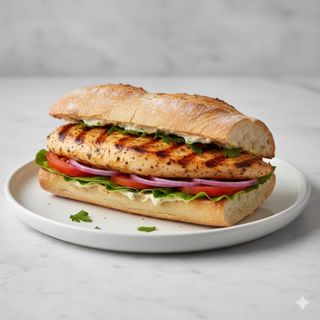 Bocadillo De Pollo A La Plancha
