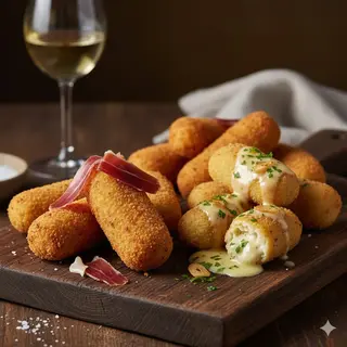 Ración de croquetas de jamón