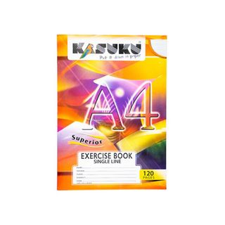 Kasuku Superior Exercise Book A4 Single Line 120 Pages