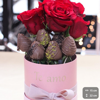 Flores en cestas Te Amo