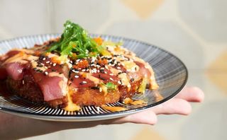 PIZZA SUSHI TUNA SPICY (PICANTE Y AGRIDULCE)