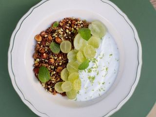 Granola with Grapes