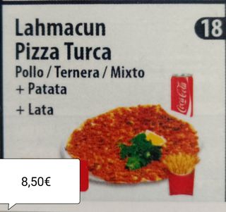 Plato De Lahmacun De Pollo