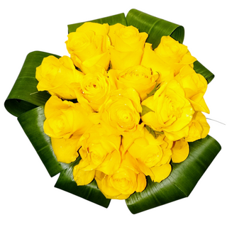 Bouquet  de 12 Rosas amarillas