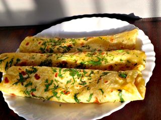 Cheese chili dania chapati