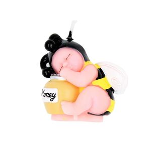 Lumanare marturie bebelus albinuta 6x4x6 cm