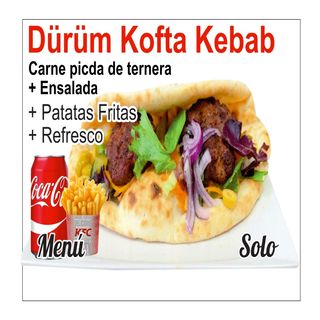 Menú Durum Kofta Kebab + Refresco