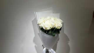 ჰოლანდიური პრემიუმ ხარისხის მაღალი თეთრი ვარდი