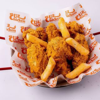 6 Alitas Con Queso En Polvo