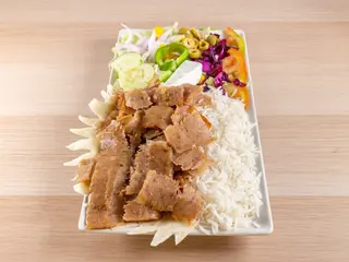 Menu Plato Kebab Grande Con Arroz