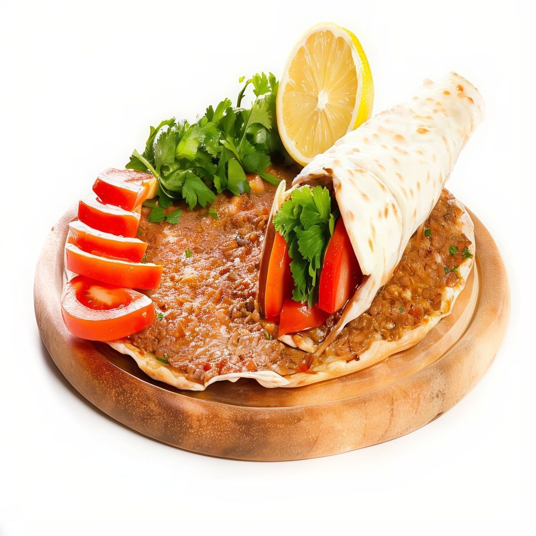 Menu lahmacun de pollo o carne 