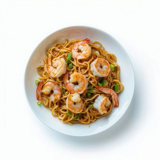 TALLARINES FRITOS CON GAMBA