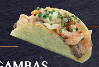 Tacos Gambas Shiitake 3p