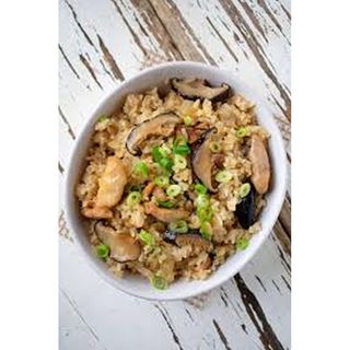 Chicken Mushrooms +Steamed Rice+ 2 Chicken Spring Rolls