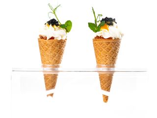 01A Mini cono salmon - 3 pezzi