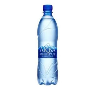 Вода аква газована  (0,5л)