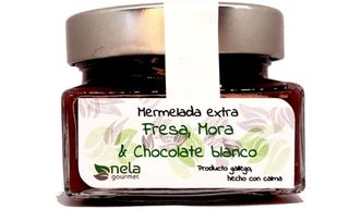 Mermelada De Fresa, Mora & Chocolate Blanco VEGANA