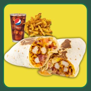 Pollo Salvaje + Patatas o Nachos con Queso + Bebida