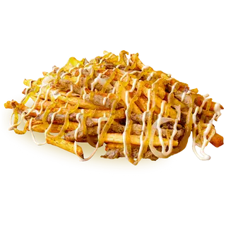 Картопля печена з мʼясом (295г)