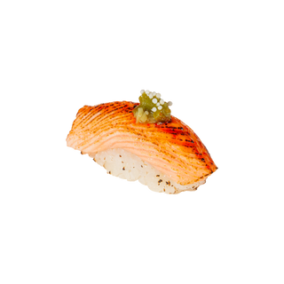 Nigiri z opalonym łososiem 