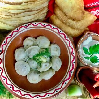 Pielmieni drobiowe porcja XXL (15 szt).