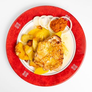 Pileći batak- zabatak iskošteni i prilog