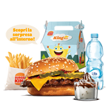 King junior cheeseburger menù