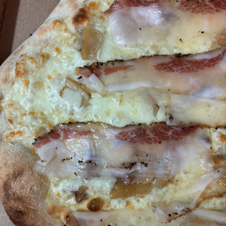 Pizza porcini e lardo di patanegra speciale