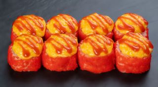 Запечений рол з креветкою гострий