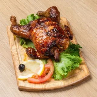 Frango na Brasa com Guarnição