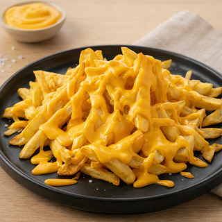 CARTOFI PRAJITI CU SOS CHEDDAR