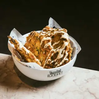 Tortilha Crocante, Gamba à Guilho, Maionese de Alho